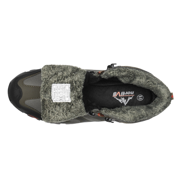 [Armadillo Series] Men's & Women's Warm Waterproof Hiking Boots - OLIVE-BLACK-ORANGE - 4
